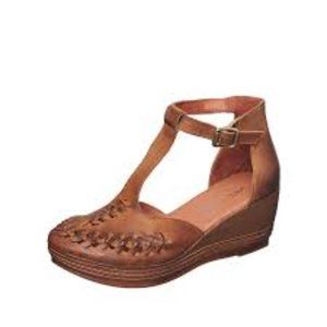 Antelope 483 Talli Wedge Heel in Tobacco - Size 37/6.5